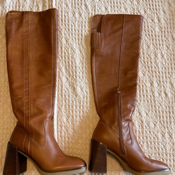 Vince Camuto Brown Leather over knee/Knee-High Boots - Picture 3 of 12